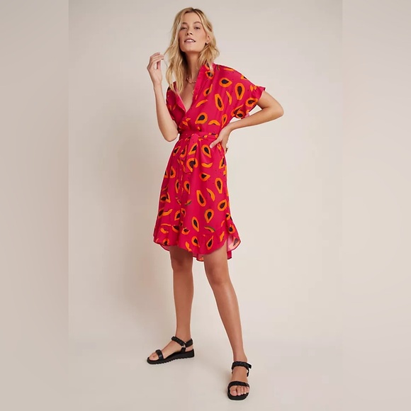Anthropologie Dresses & Skirts - Anthropologie Corey Lynn Calter Papaya Shirtdress